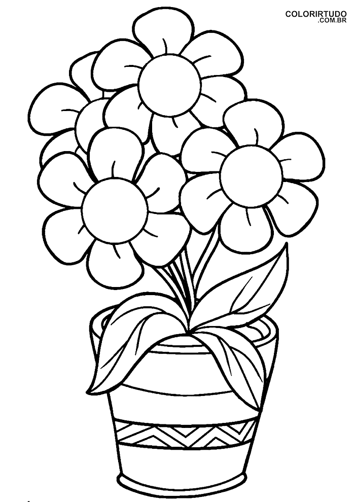 Flower Coloring Page Daisies To Print