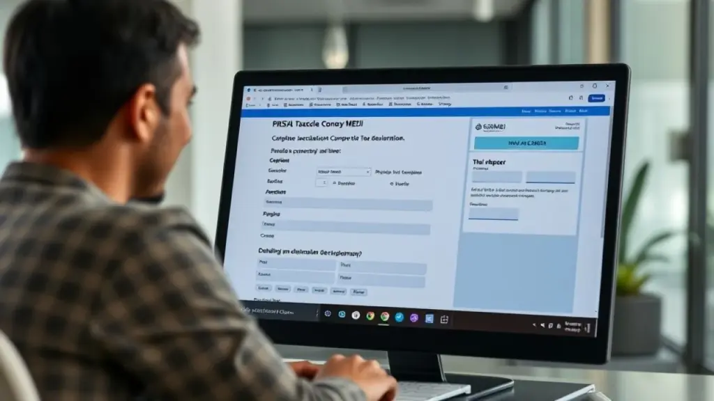 MEI brasileiro fazendo a declaração anual com contabilidade online.