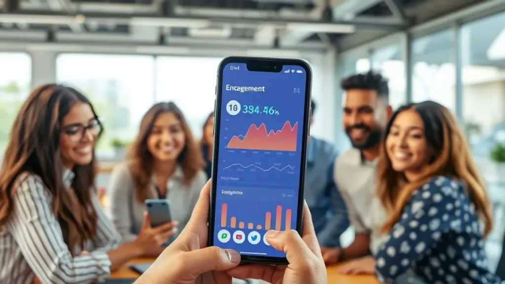 Análise de métricas em social media com equipe diversa no Brasil.