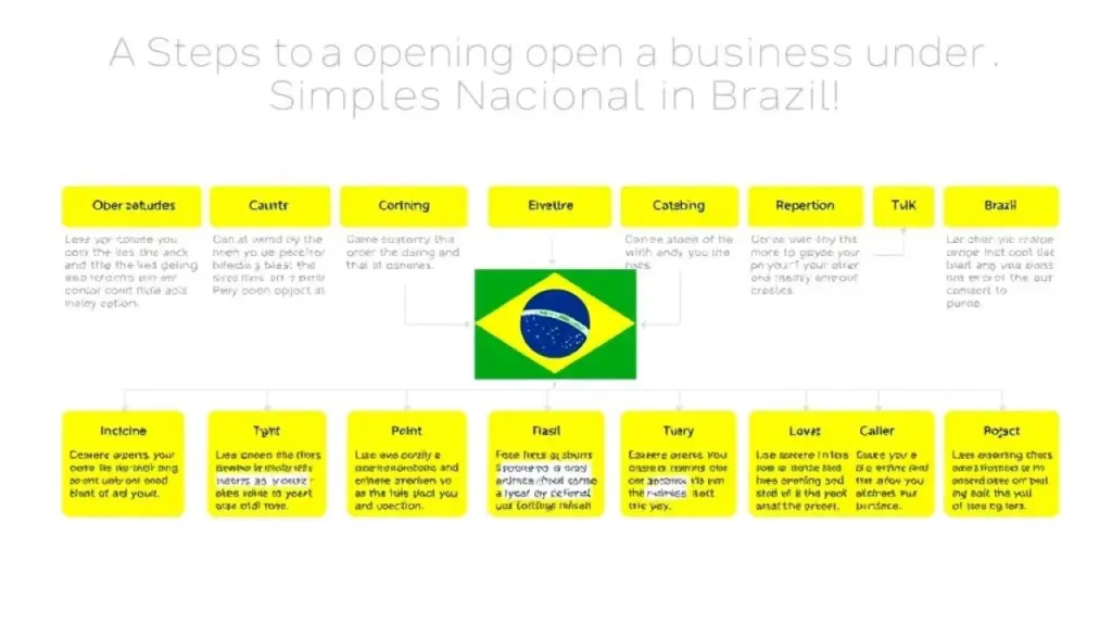 Fluxograma simplificado: Abertura de empresa Simples Nacional no Brasil