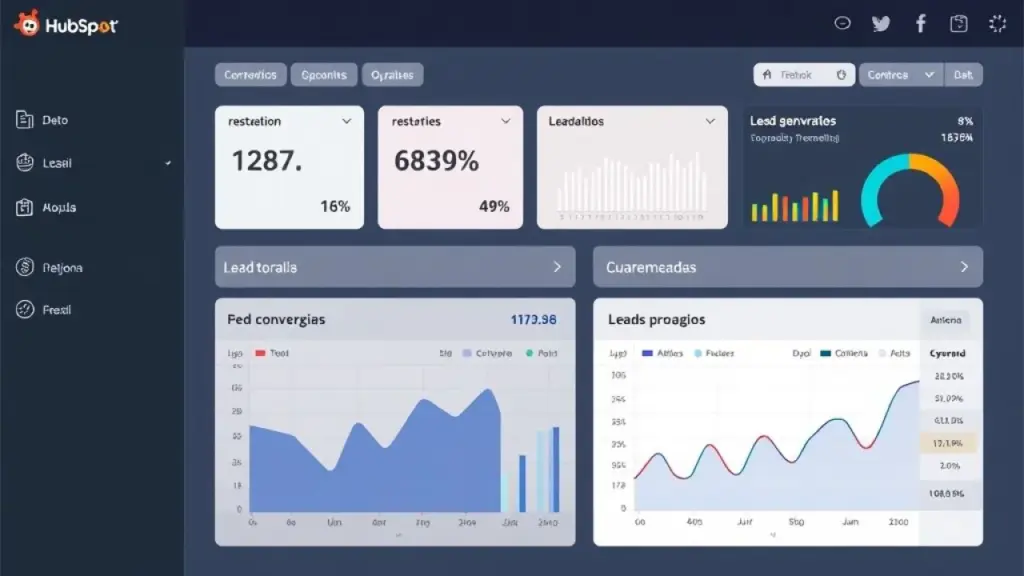 Dashboard de CRM em português mostrando métricas do funil de vendas.