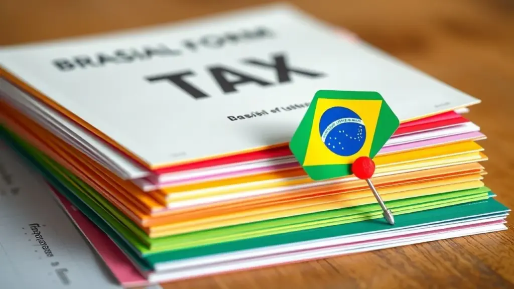 Formulários de impostos brasileiros para pequenas empresas.