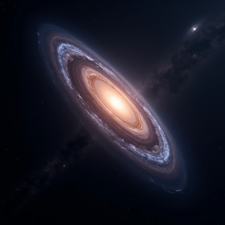 A Galáxia de Andrômeda, nossa vizinha cósmica mais próxima.