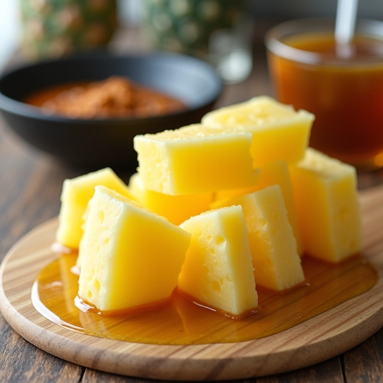 Abacaxi em calda industrializado como opção para o pavê.