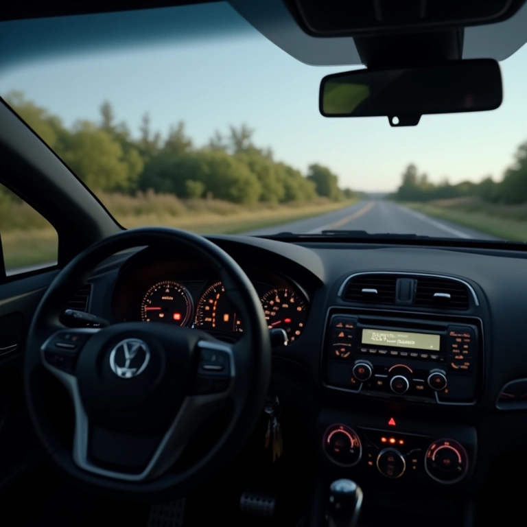 Acessórios do carro ligados, consumindo muita energia da bateria.