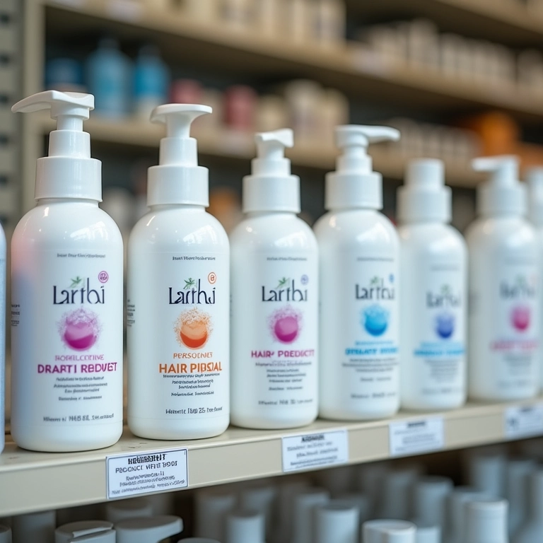 Acidificantes capilares industrializados com pH baixo.