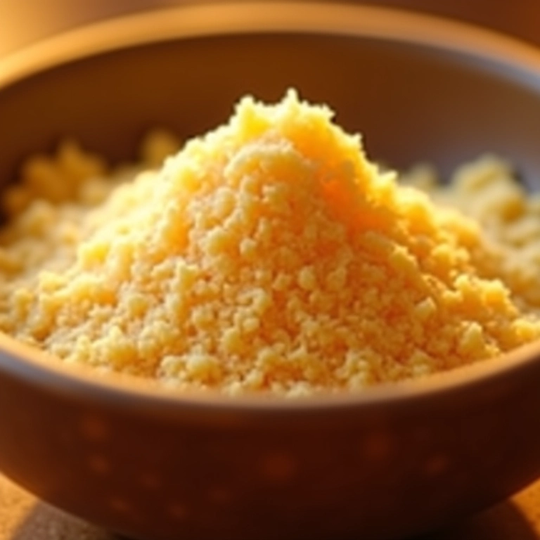 Açúcar de coco orgânico Native em tigela, com luz solar e textura granulada.