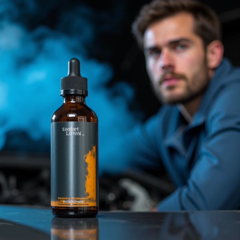 Aditivo para fumaça azul no motor.