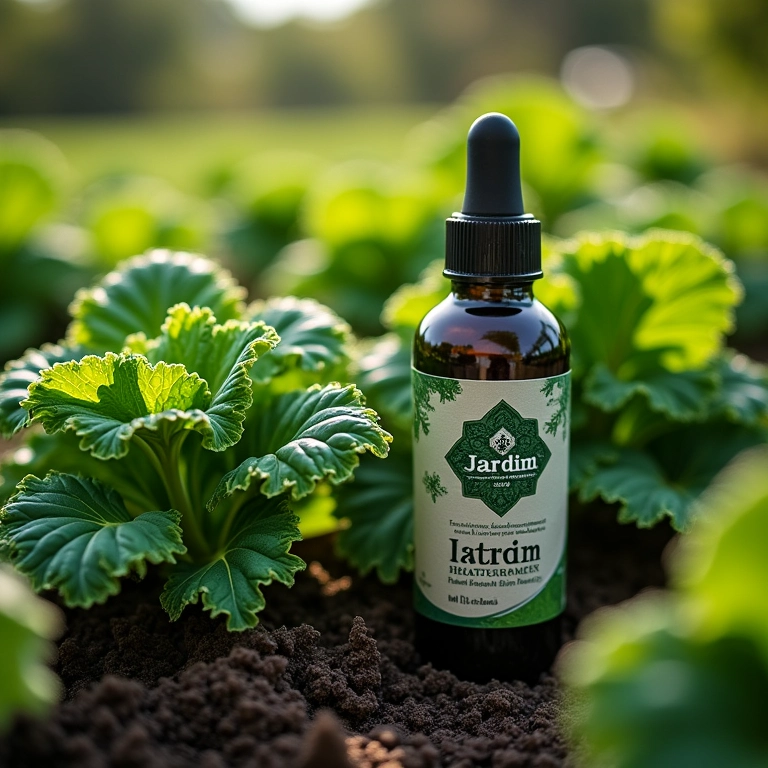 Adubo Forth Jardim perto de plantas de couve.