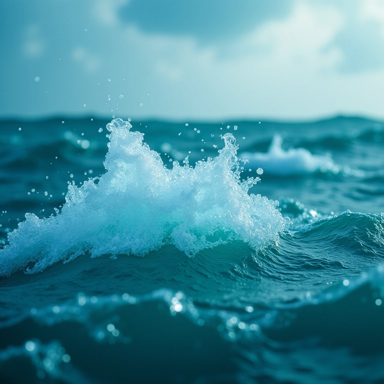 Água quente do oceano evaporando, alimentando um furacão.