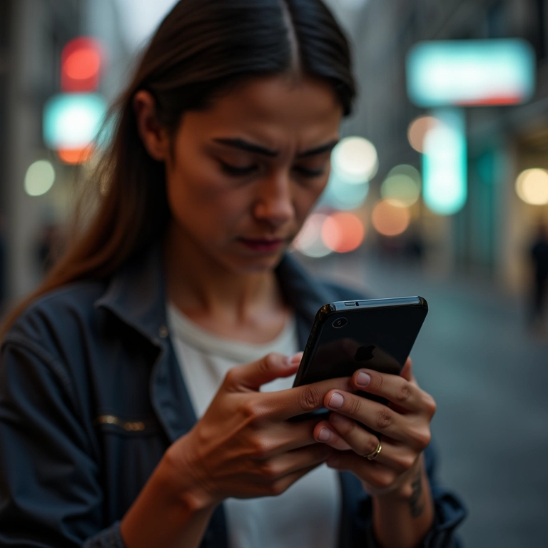 Alerta de fraude no celular, simbolizando o cuidado com golpes financeiros.
