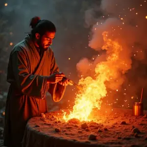 Alquimistas chineses descobrem a pólvora acidentalmente.