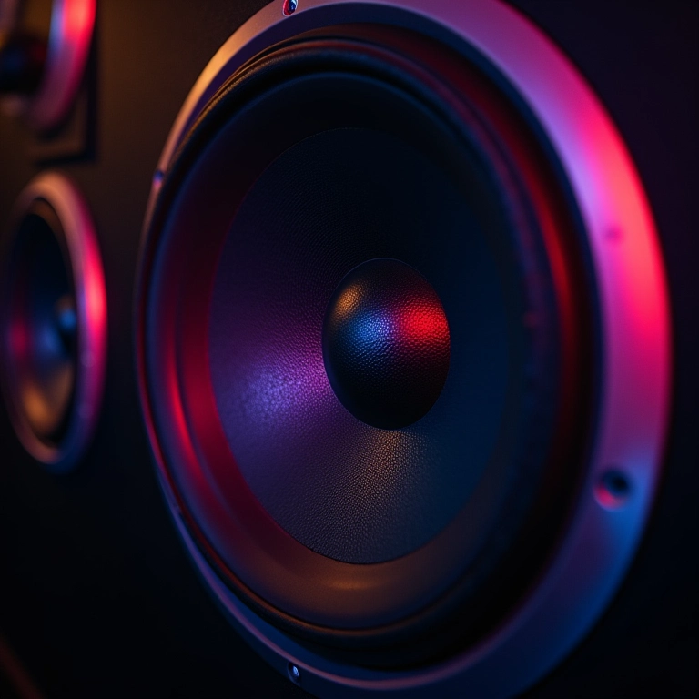 Alto-falante vibrando com a batida do reggaeton.