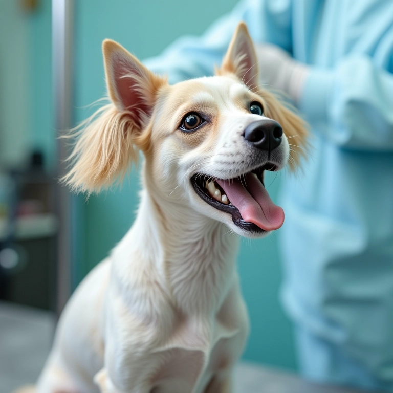 Ambiente de banho e tosa limpo e higienizado com produtos desinfetantes.