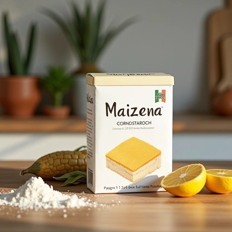 Amido de milho Maizena, ingrediente chave para o molho branco sem farinha.