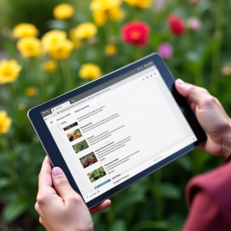 Anotações da horta organizadas no Google Keep.