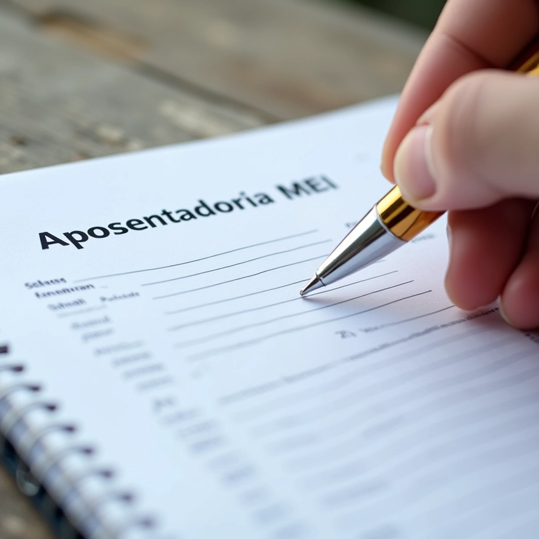 Anotações em um planejamento financeiro para MEI.