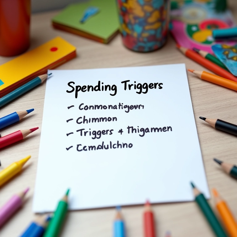 Anotações sobre gatilhos de gastos impulsivos.