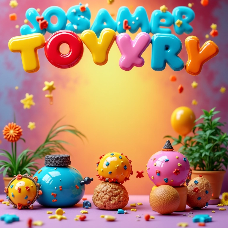 Anúncio de aluguel de brinquedos para festas nas redes sociais.