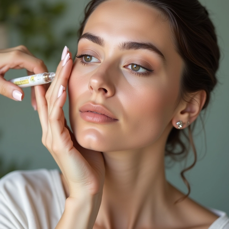 Aplicação de Botox Capilar Orgânico com ingredientes naturais.