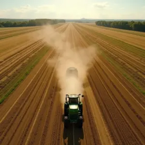 Para Que Serve e Como Usar o Gesso Agrícola Aplicação de gesso agrícola em lavoura no Brasil, mostrando o processo e os resultados.