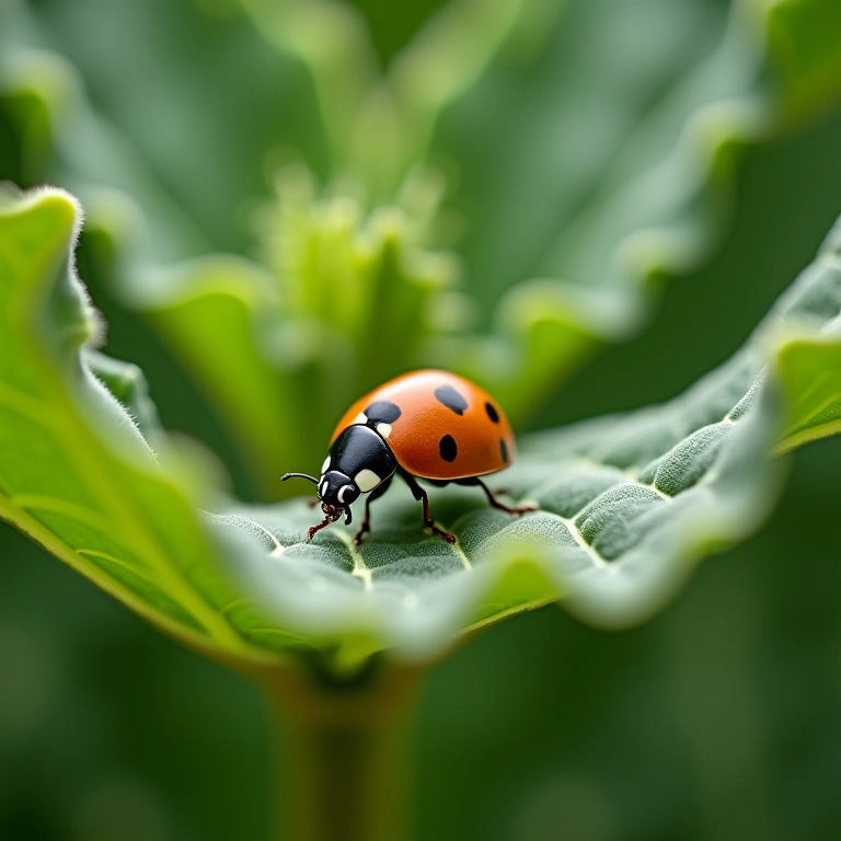 Aplicação de pesticida orgânico em brócolis.