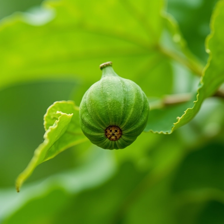 Aplicação de receita caseira contra pragas em figo.