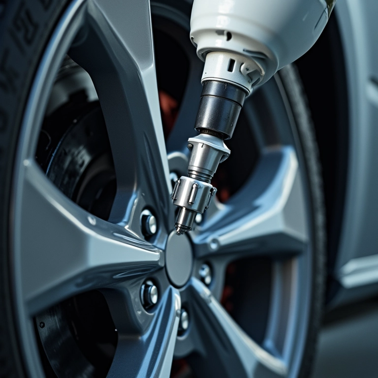 Aplicação uniforme da tinta na pintura eletrostática.