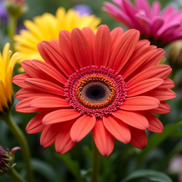 Arranjo de gérberas para funeral, celebrando a vida e a alegria.