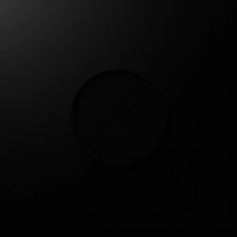 Arte abstrata minimalista representando a ausência total de atração, conceito de assexualidade estrita.