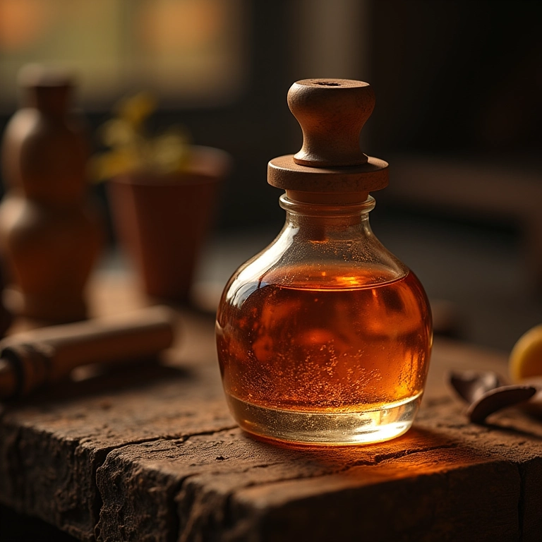 Artesão criando frascos de perfumes exclusivos.