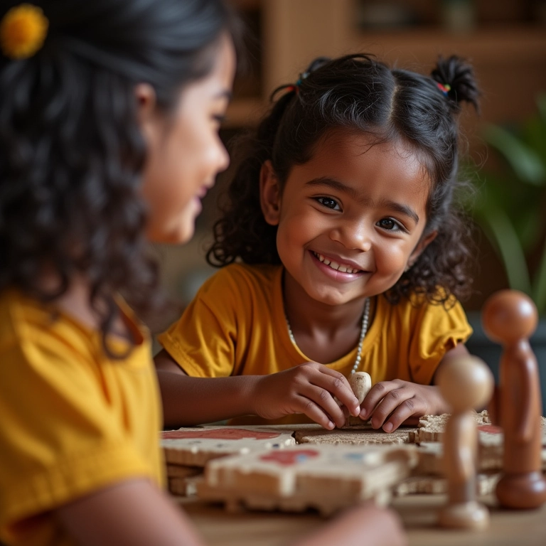 Artesão interagindo com seguidores nas redes sociais, mostrando seus brinquedos.