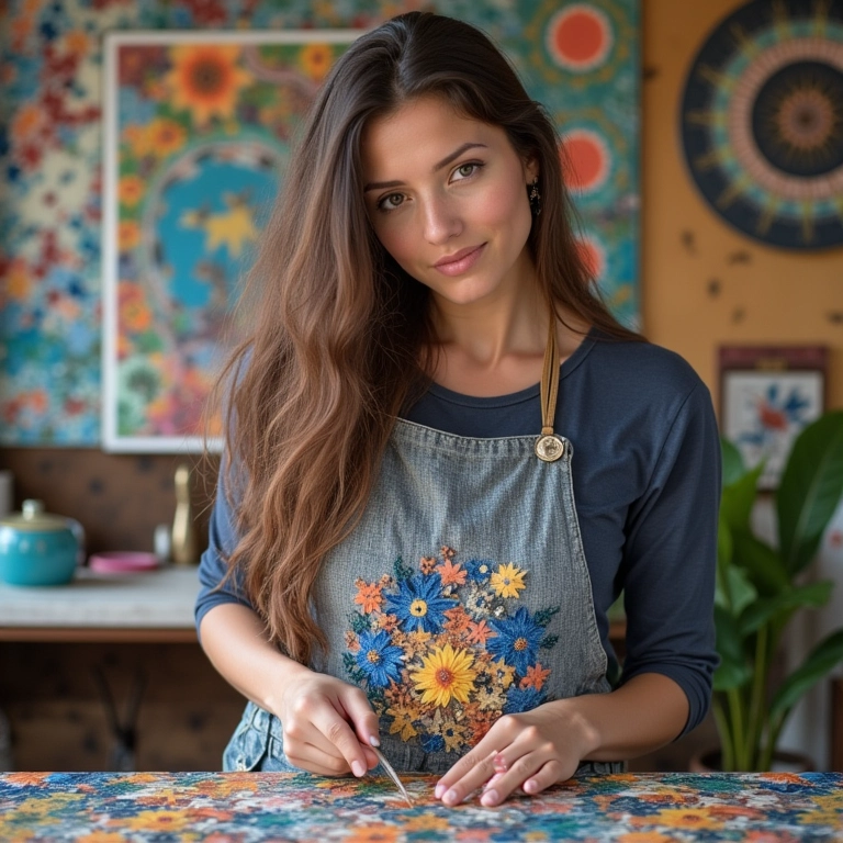 Artesão usando redes sociais.