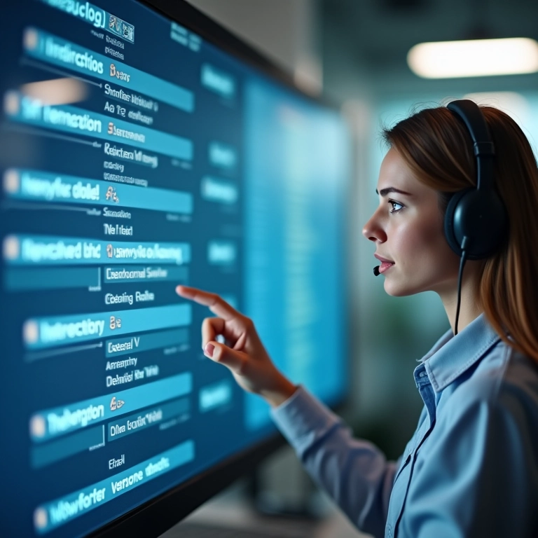 Atendente respondendo rapidamente a mensagens de clientes em chat online.