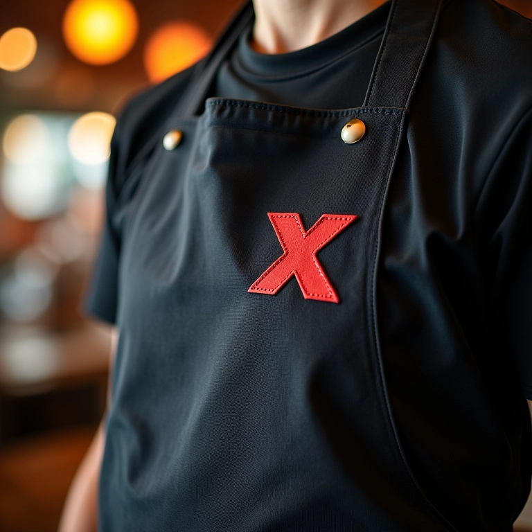 Avental personalizado Marca X