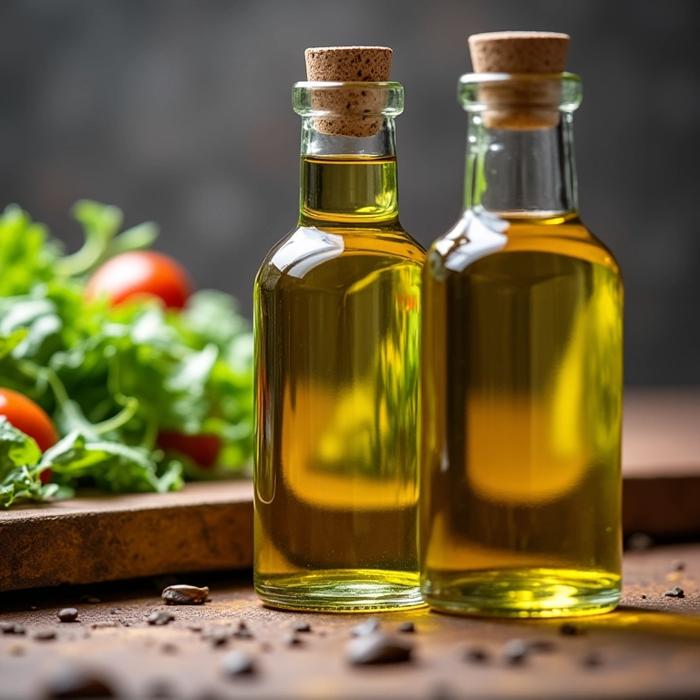 Azeite extra virgem versus azeite comum para vinagrete.
