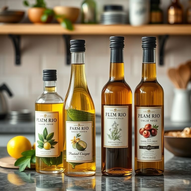 Azeites e vinagres aromatizados caseiros.