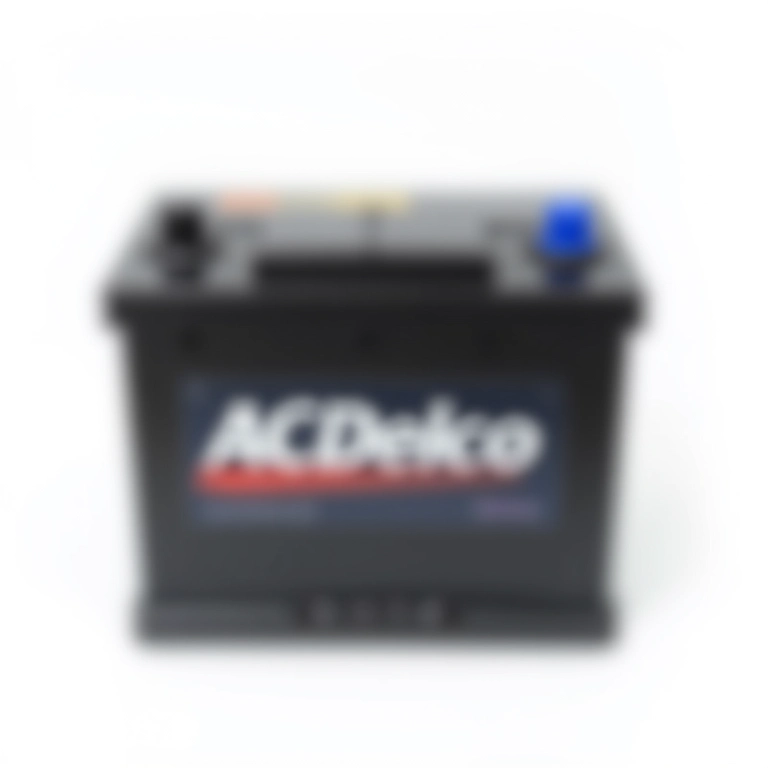 Bateria de carro da marca ACDelco, reconhecida pela sua tecnologia.