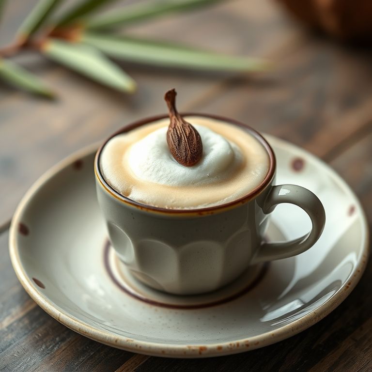 Beijinho de coco cremoso com cravo, um clássico da confeitaria brasileira.