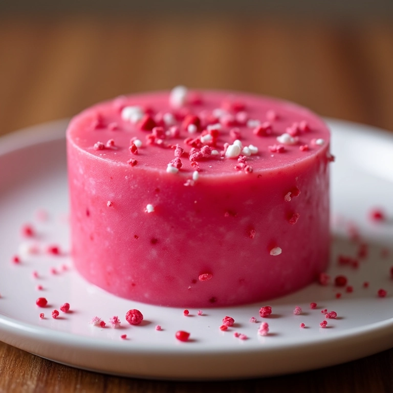 Bicho de pé cor-de-rosa em um prato.