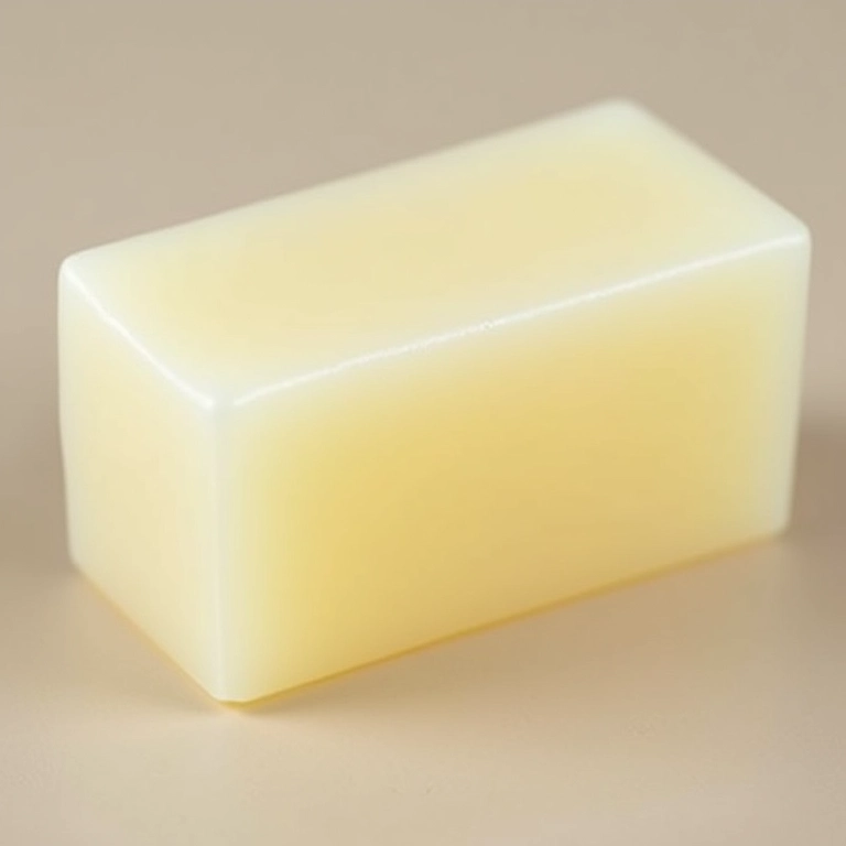 Bloco de base glicerinada neutra para fabricação de sabonetes.