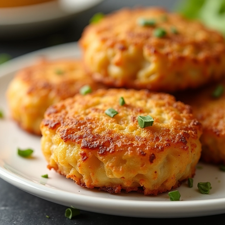 Bolinhos de bacalhau super crocantes.