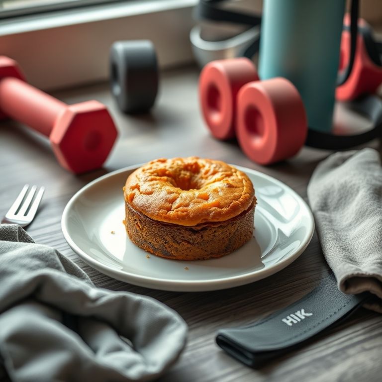 Bolo de batata doce fit.