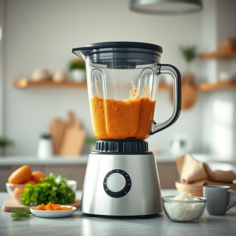 Bolo de batata doce no liquidificador.