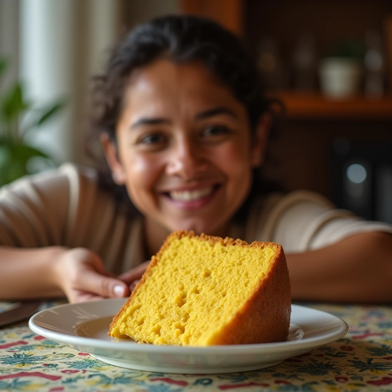 Bolo de fubá com goiabada: uma receita que abraça.