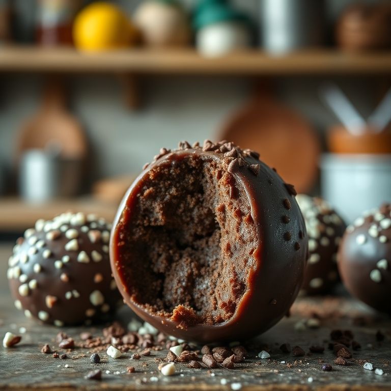 Brigadeiro clássico, o doce brasileiro mais amado, pronto para ser saboreado.