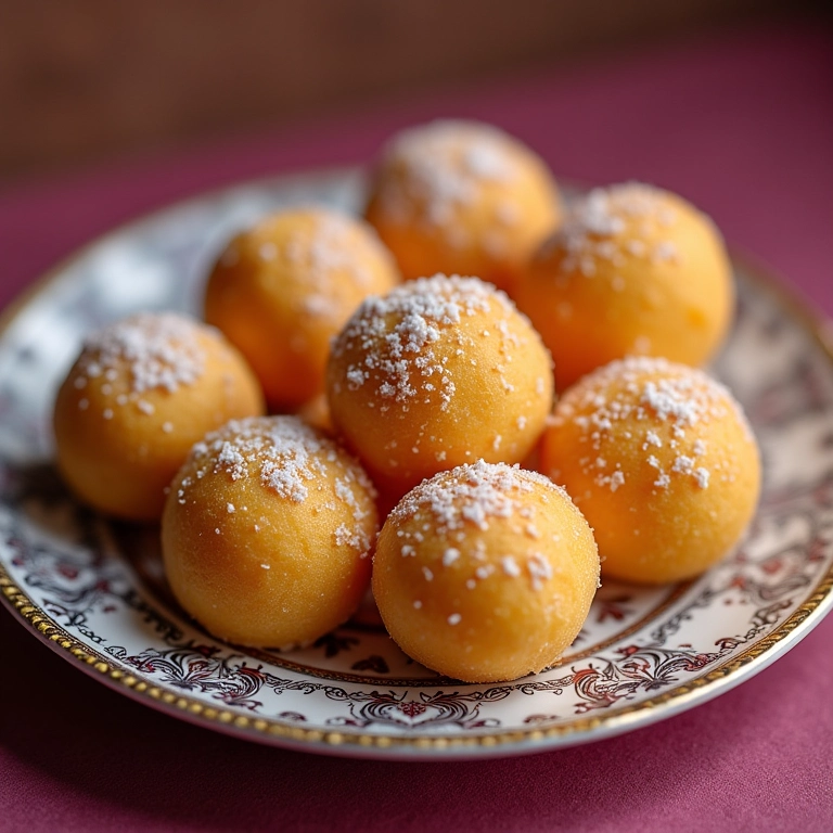 Brigadeiro de cenoura em um prato decorativo, uma surpresa deliciosa.