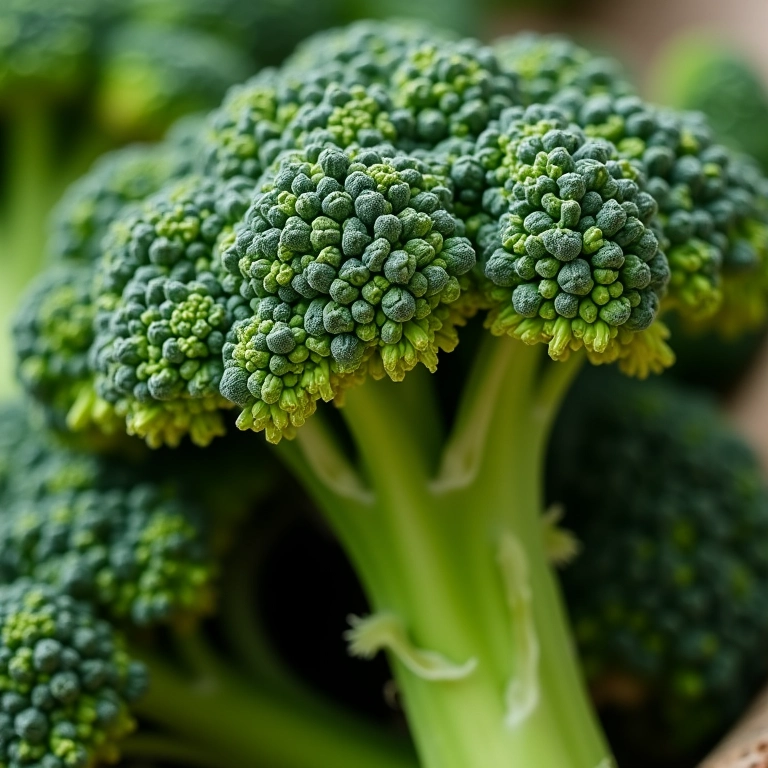 Brócolis com aparência amarga.