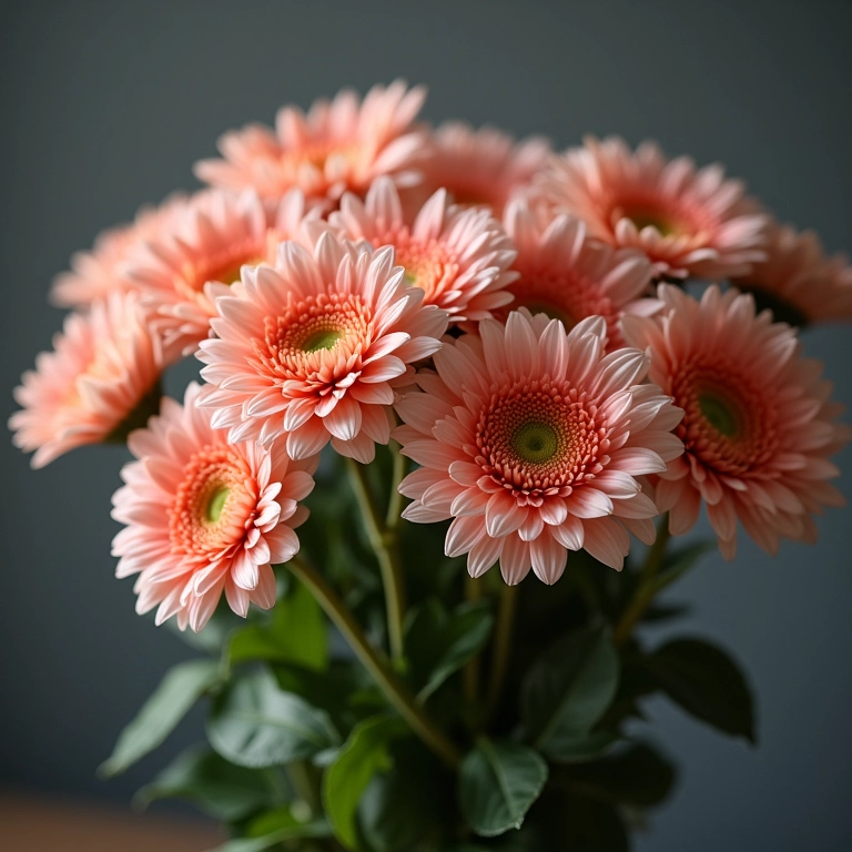 Buquê de crisântemos para memorial, simbolizando lembranças e saudade.