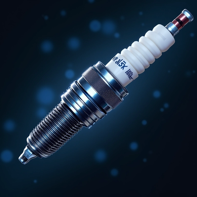 Cabo de vela de silicone NGK com detalhes tecnológicos, representando tecnologia e inovação.